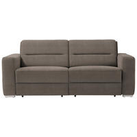 SCHLAFSOFA in Textil Grau  - Grau, Konventionell, Textil/Metall (202/86/92cm) - Sedda