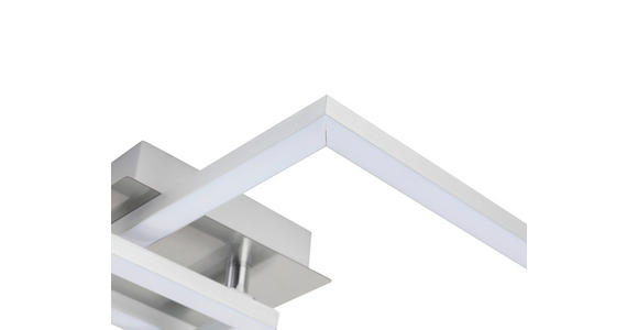 LED-DECKENLEUCHTE 56,7/35/5,5 cm   - Alufarben, Basics, Kunststoff/Metall (56,7/35/5,5cm) - Boxxx