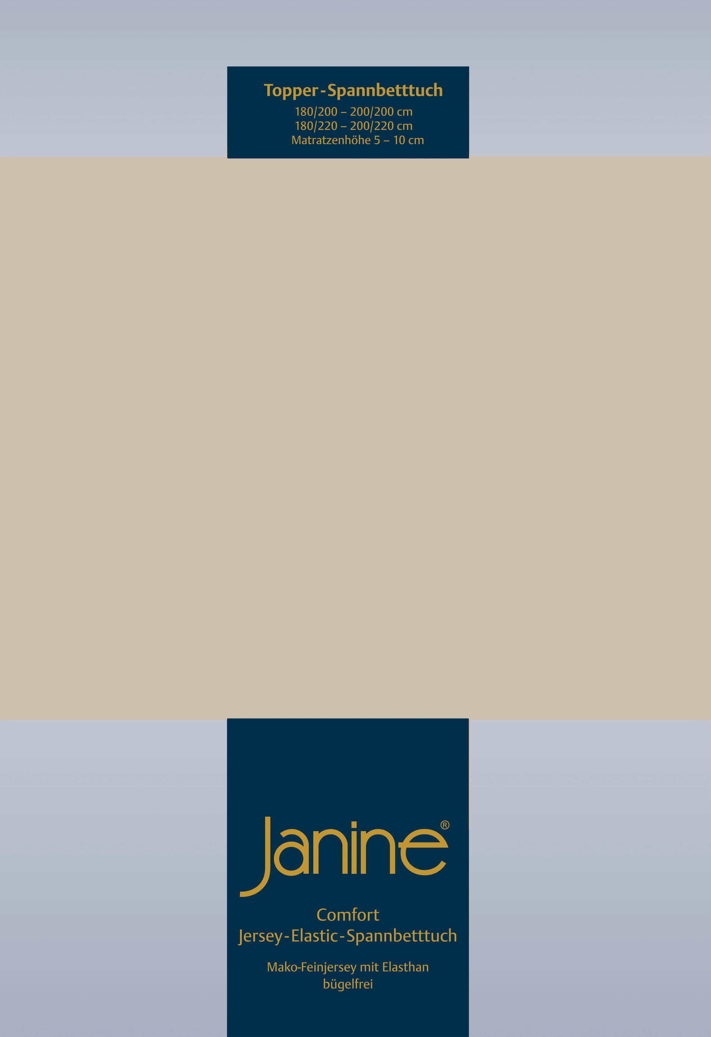 TOPPER-SPANNBETTTUCH Jersey  - Naturfarben, Basics, Textil (150/200/10cm) - Janine