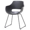 ARMLEHNSTUHL  in Stahl  - Schwarz/Grau, Design, Kunststoff/Metall (57/80/58cm) - Livetastic