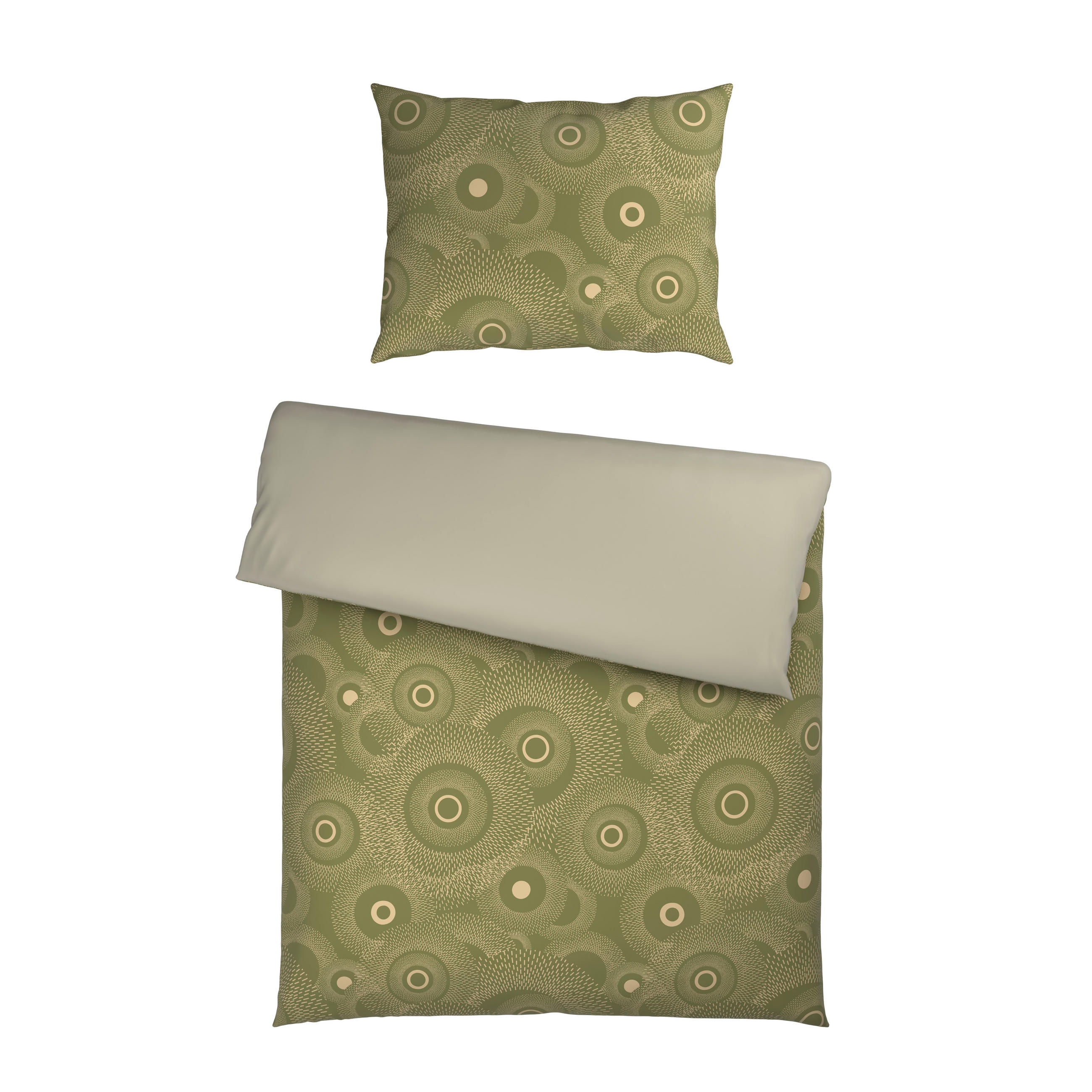 POSTELJINA SA DVA LICA 140/200 cm saten maslinasto zelena  - maslinasto zelena, tekstil (140/200cm) - Esposa