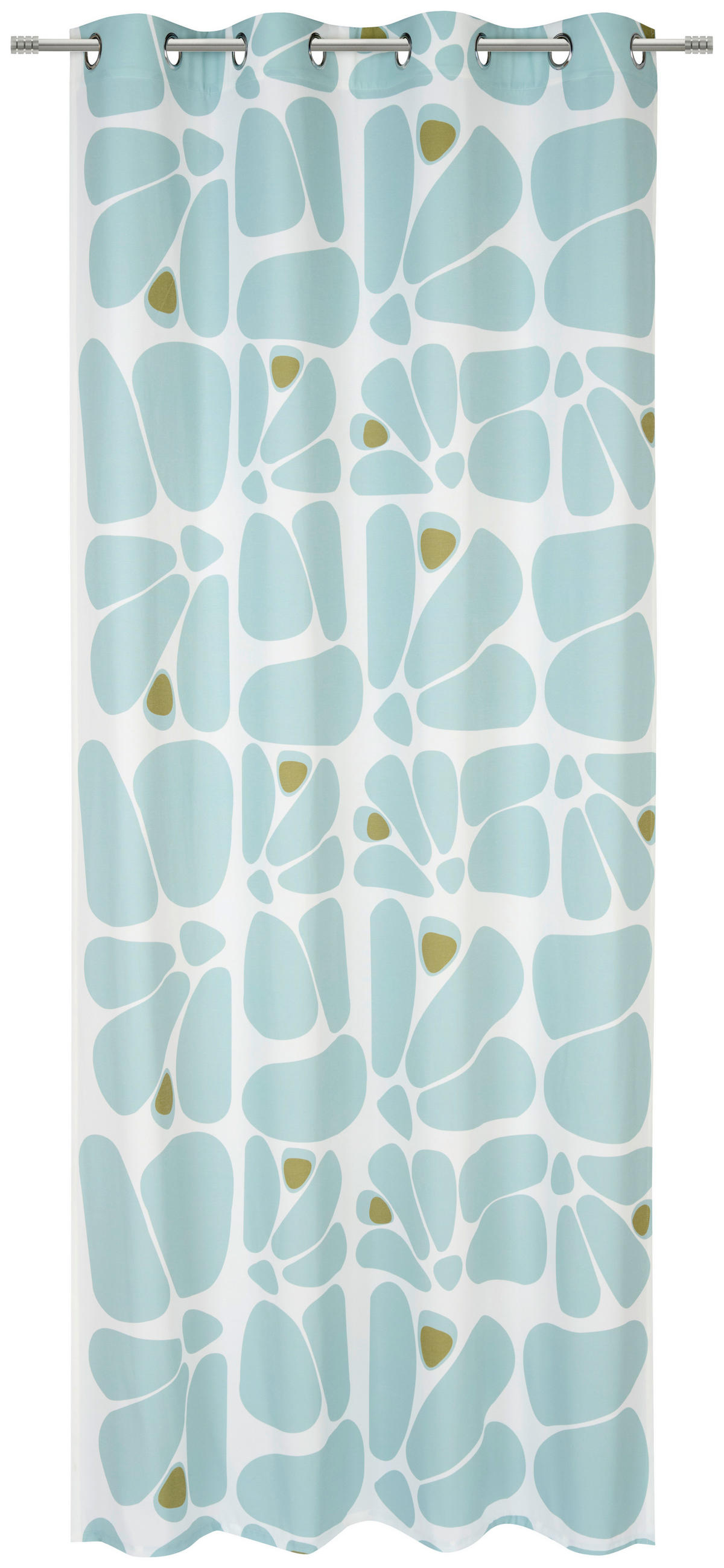 ÖSENVORHANG blickdicht  - Salbeigrün, Design, Textil (140/245cm) - Esposa