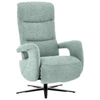RELAXSESSEL in Textil Mintgrün  - Schwarz/Mintgrün, Design, Textil/Metall (71/112/83cm) - Beldomo Style