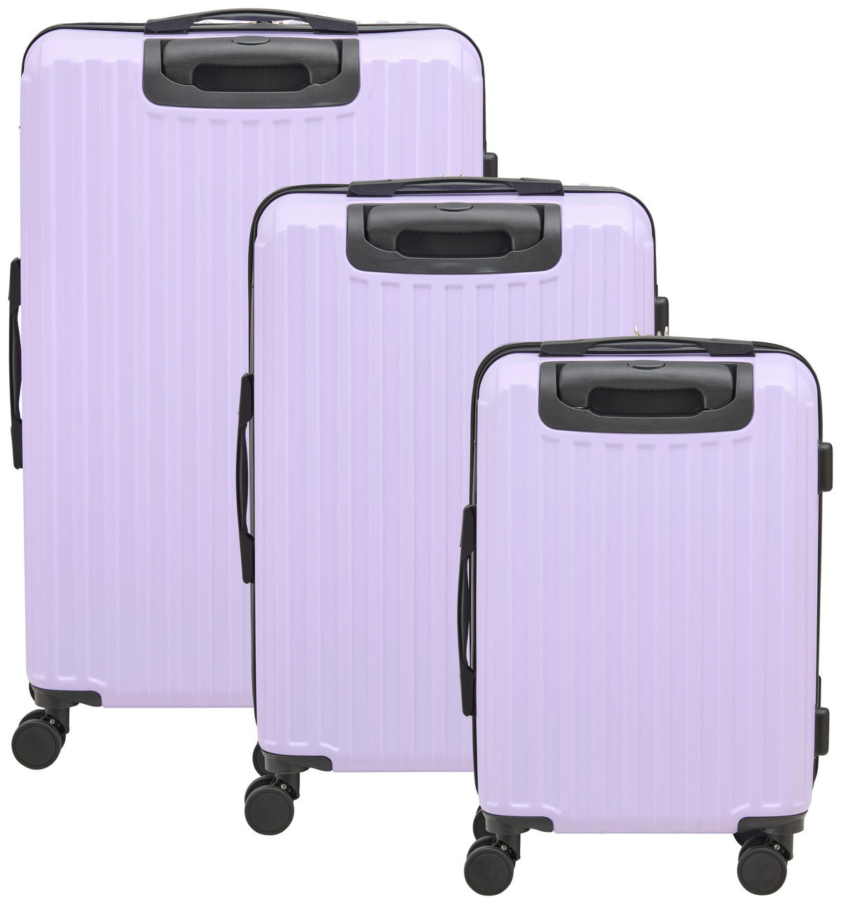 REISEKOFFERSET Lila 3-teilig  - Lila, Basics, Kunststoff/Textil - Novel