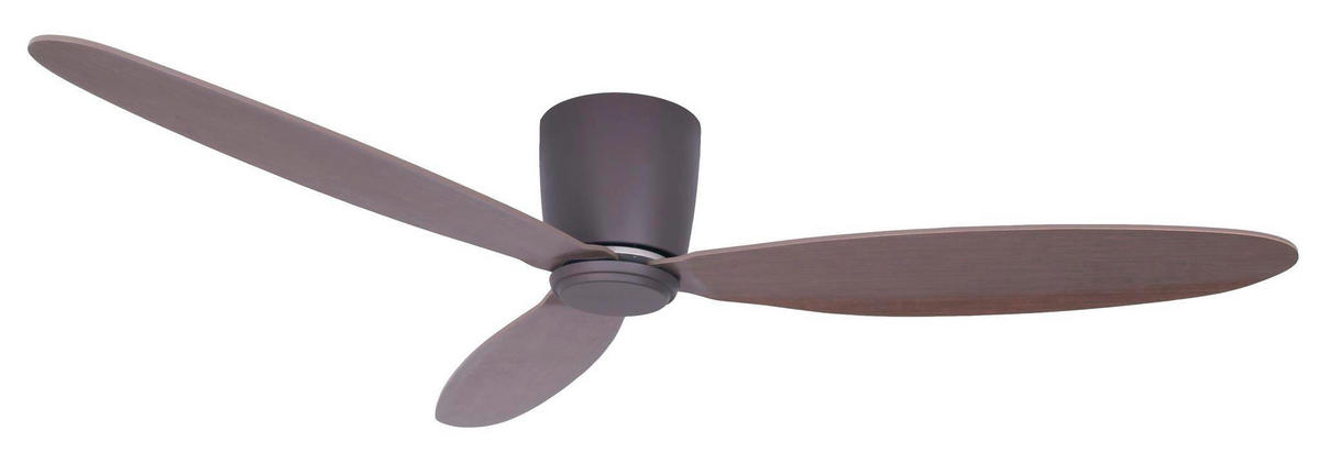 DECKENVENTILATOR  132/19 cm    - Bordeaux/Walnussfarben, Basics, Holzwerkstoff/Kunststoff (132/19cm) - P & B
