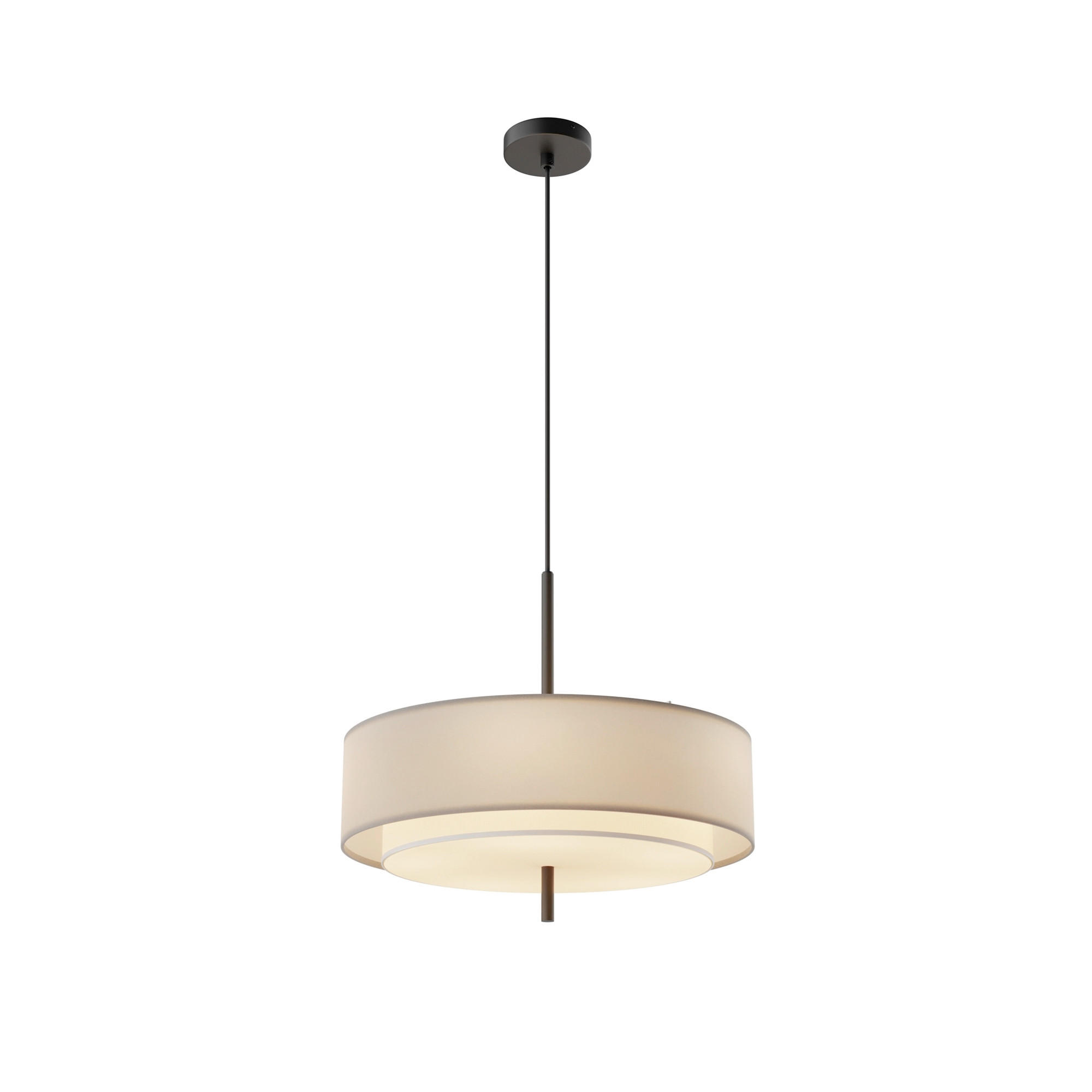 PENDELLAMPA Bergamo 50/346 cm  - svart, Design, metall (50/346cm) - MAYTONI