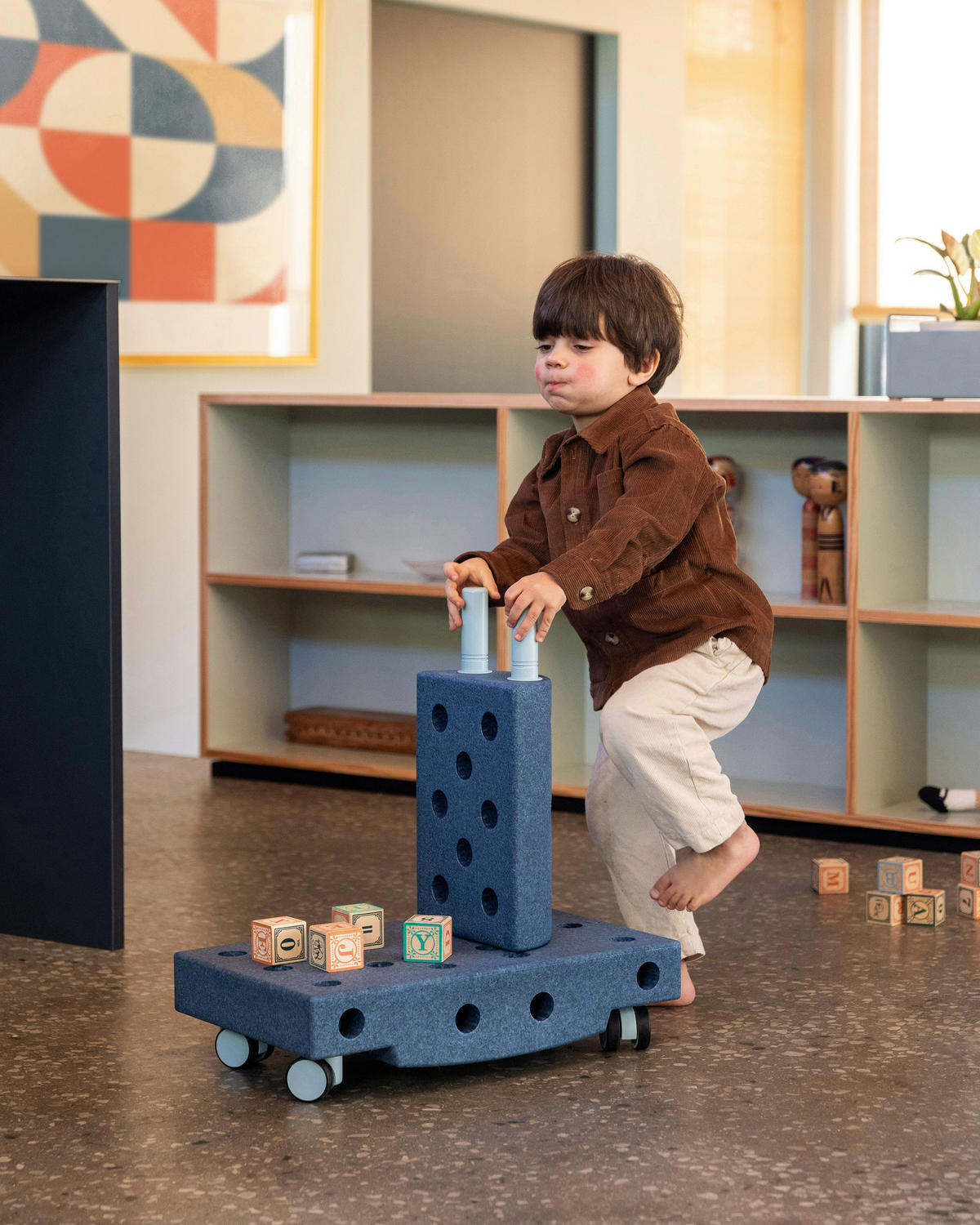 KONSTRUKCIJSKA IGRAČKA   - tamno plava/svijetlo plava, Basics (55/40/20cm) - MODU