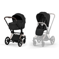 KOMBIKINDERWAGEN PRIAM Comfort  - Roségold/Schwarz, Basics, Kunststoff/Textil (92/60/109cm) - cybex PLATINUM