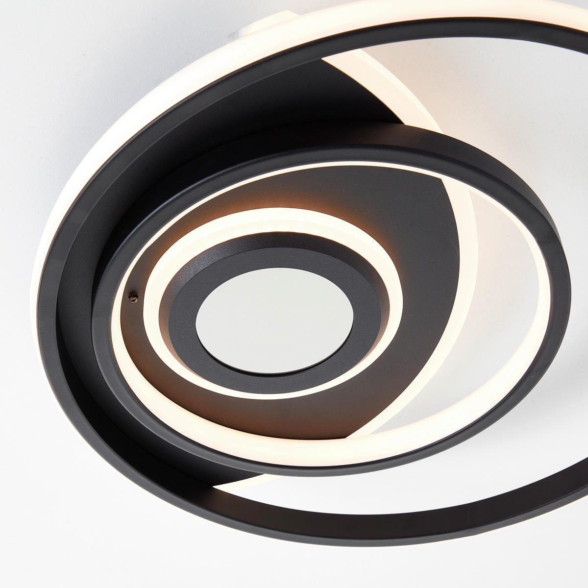 LED SVJETILJKA STROPNA  - crna, Design, metal/plastika (40,8/5,5/40,8cm)