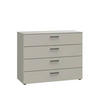 KOMMODE Primolar Garda  in 100/79/41 cm  - Hellgrau/Schwarz, Design, Holzwerkstoff/Kunststoff (100/79/41cm) - Xora