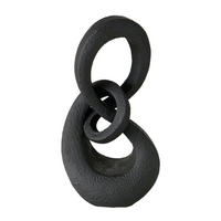 SKULPTUR - Schwarz, LIFESTYLE, Kunststoff (17/11/33cm) - Boltze Home