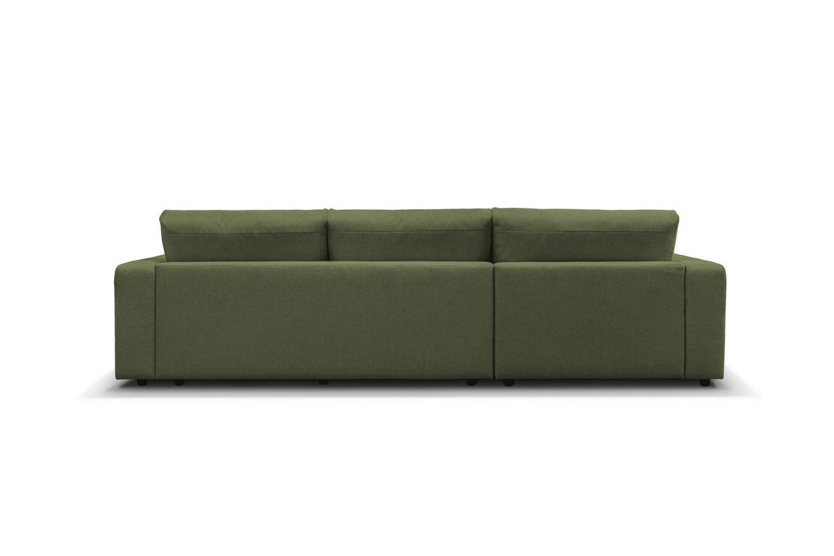 ECKSOFA VIGO Grün  - Schwarz/Grün, Design, Textil (172cm) - MID.YOU