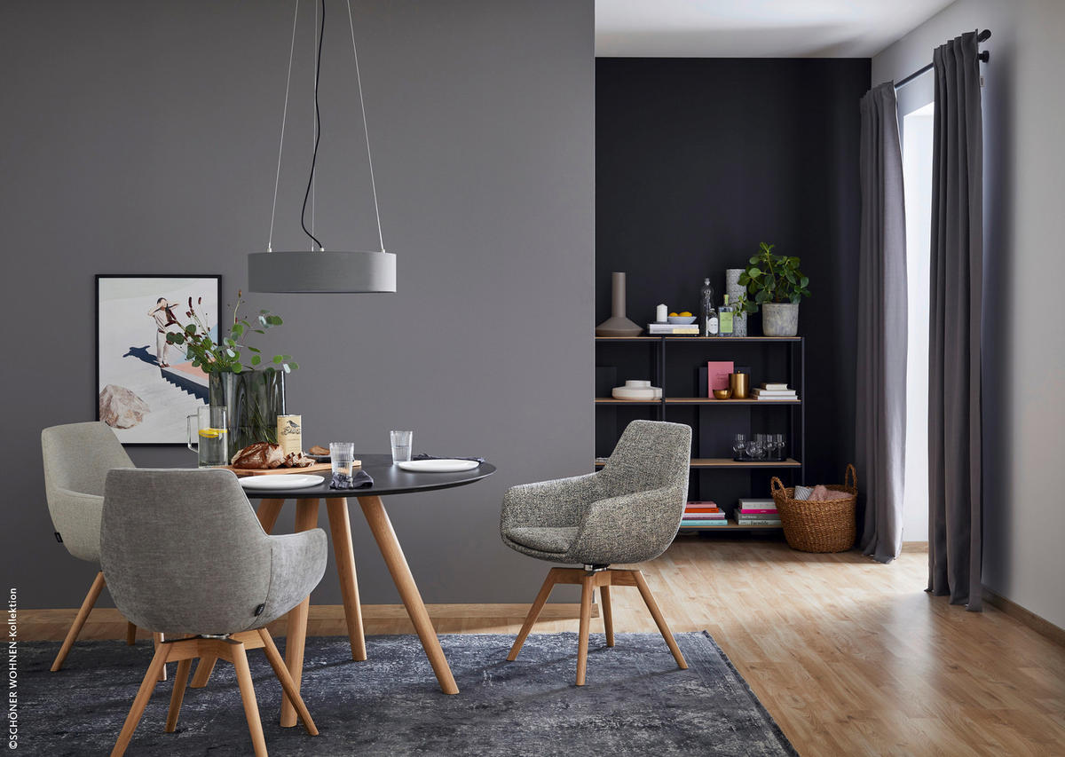 HÄNGELEUCHTE Pina 860484 50/250 cm   - Dunkelgrau, Design, Kunststoff (50/250cm) - Schöner Wohnen