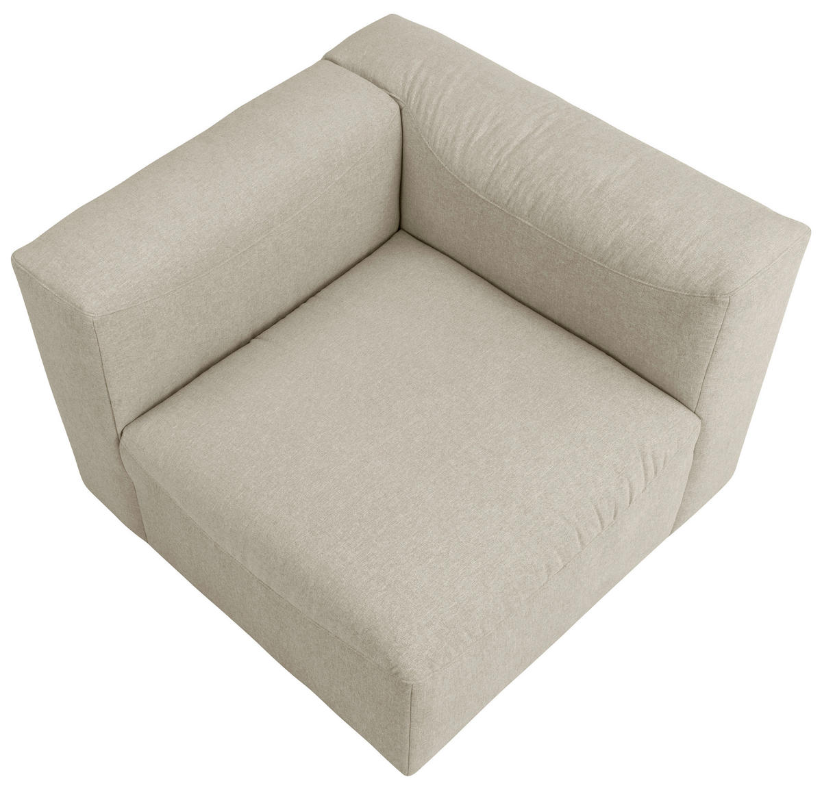 ECKELEMENT Flachgewebe  - Creme, Design, Kunststoff/Textil (100/73/100cm) - Max Winzer