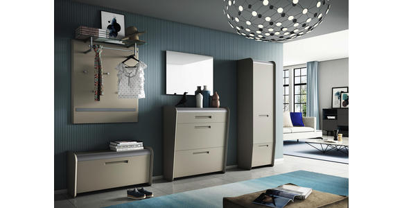 GARDEROBENSCHRANK 57/188/36 cm - Taupe, Design, Holzwerkstoff (57/188/36cm) - Dieter Knoll