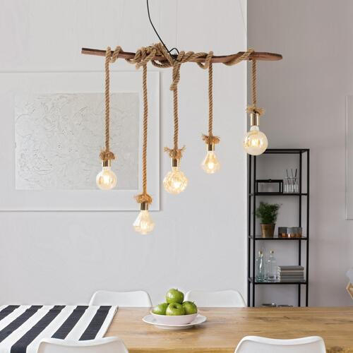HÄNGELEUCHTE 58/6/210 cm  - Naturfarben, Natur, Naturmaterialien/Holz (58/6/210cm) - Näve