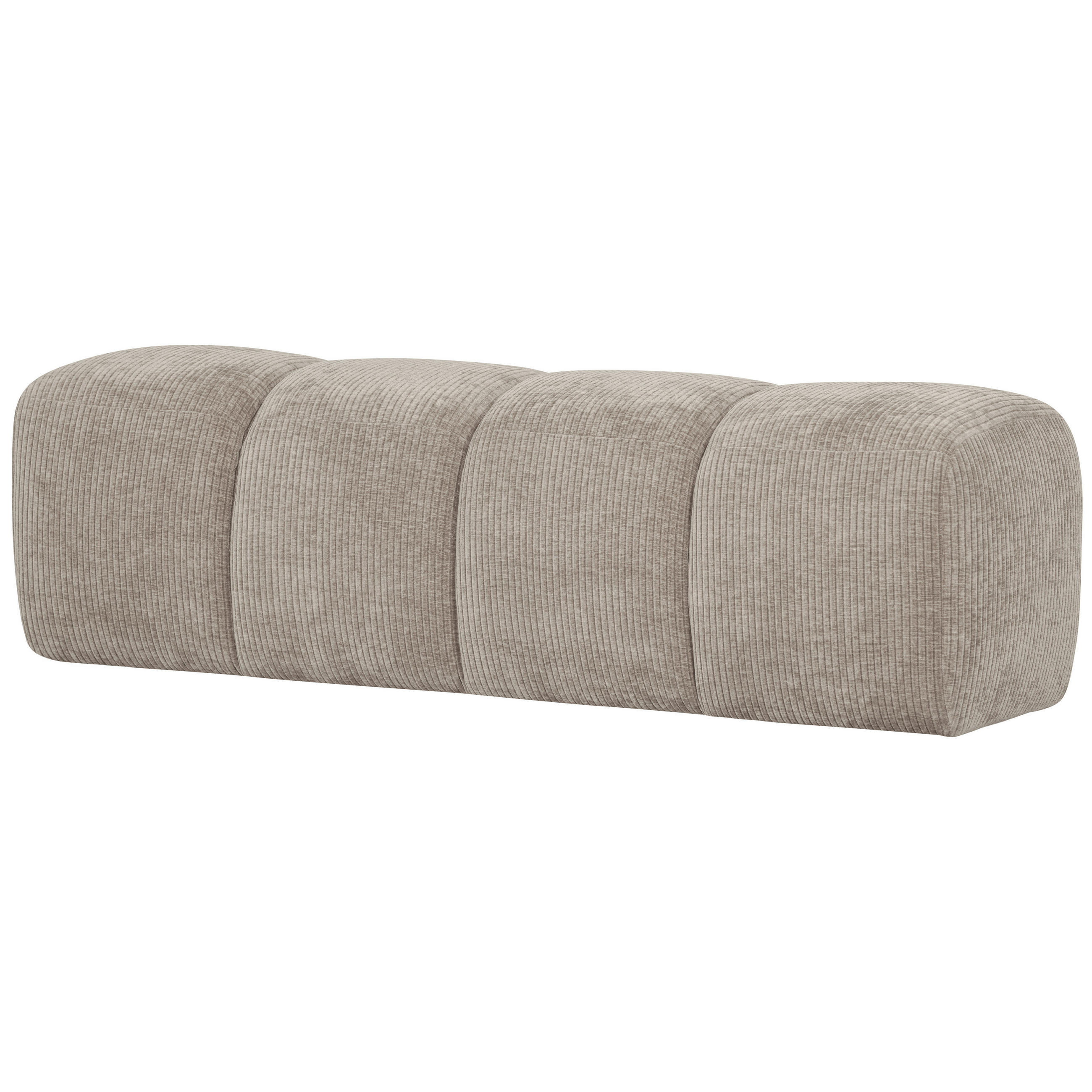 SITZBANK in Textil Sandfarben  - Sandfarben/Schwarz, MODERN, Kunststoff/Textil (164/49/45cm) - Livetastic