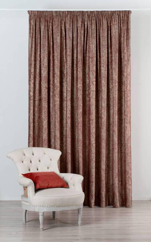 DRAPERIE CONFECȚIONATĂ black-out (nu permite trecerea luminii)  - bordo, Basics, textil (24/31/4cm)