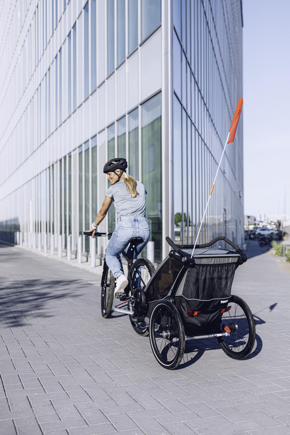 FAHRRADANHÄNGER   Charoit Lite 1  - Grün, LIFESTYLE, Metall (64,5/89-112/85,5cm) - Thule