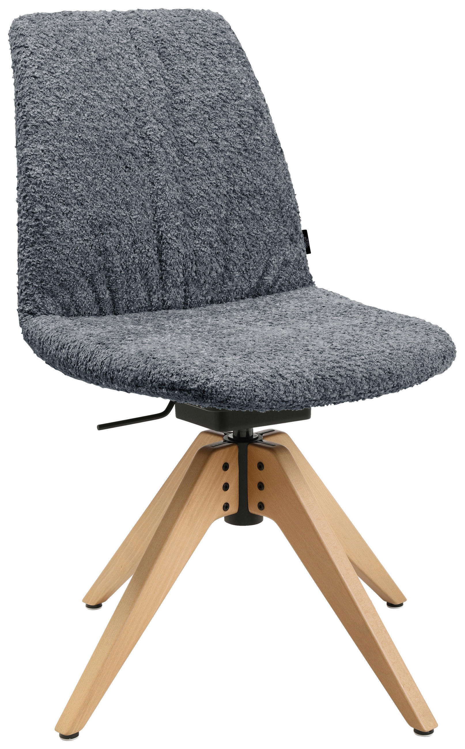 STUHL  in Webstoff  - Eichefarben/Grau, Design, Holz/Textil (46/82,5-85,25/55cm) - Johann Jakob