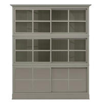 HIGHBOARD UrbanClass  in 190,5/219,5/49 cm  - Grau, LIFESTYLE, Glas/Holz (190,5/219,5/49cm) - Livetastic