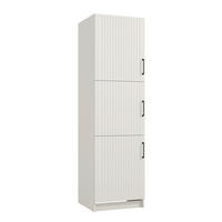 EDÉNYTÁROLÓ SZEKRÉNY - ezüsttölgy színű, Basics, faalapú anyag (60/217/58cm) - Carryhome