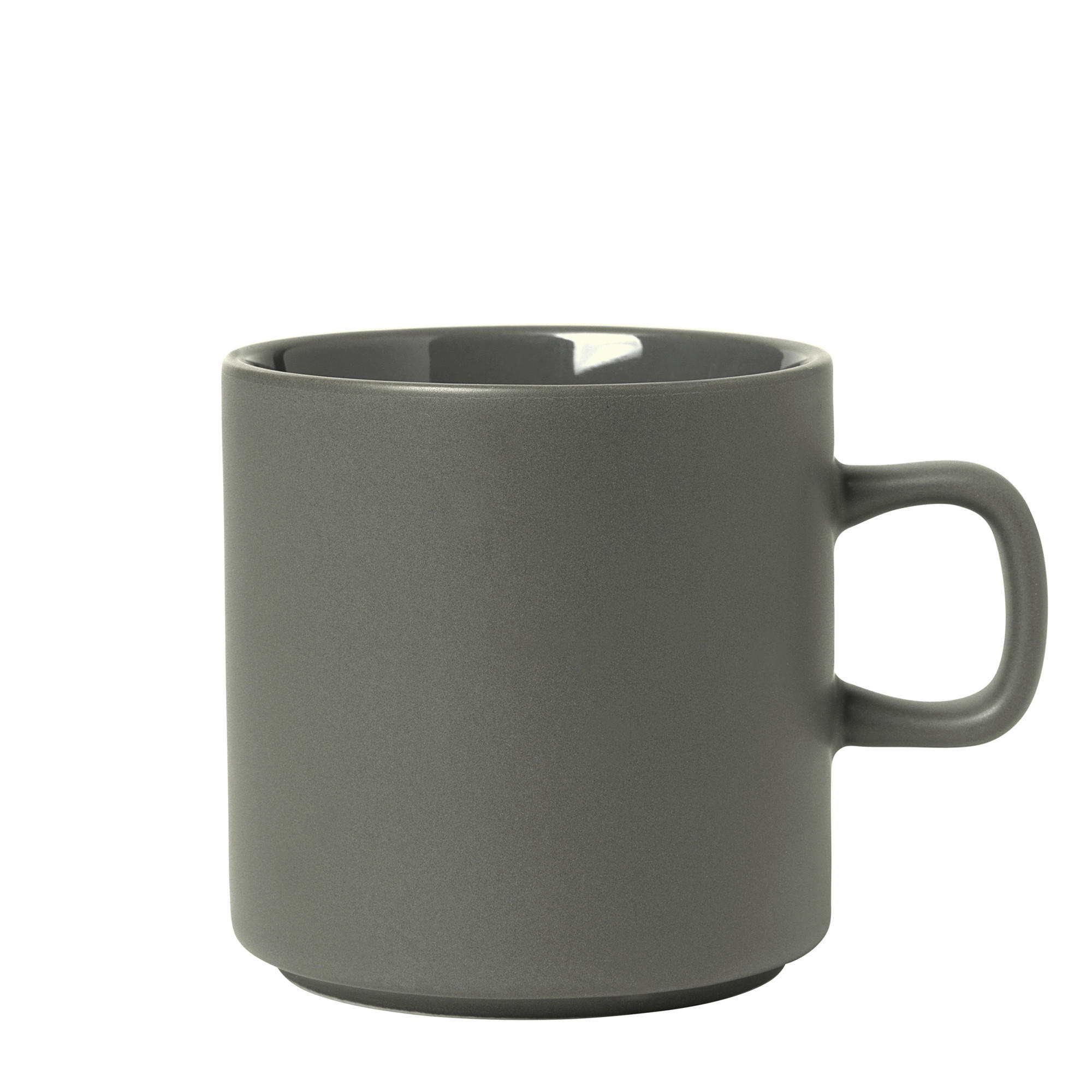 KAFFEETASSE 200 ml  - Dunkelgrau, Design, Keramik (9/10,5cm) - Blomus