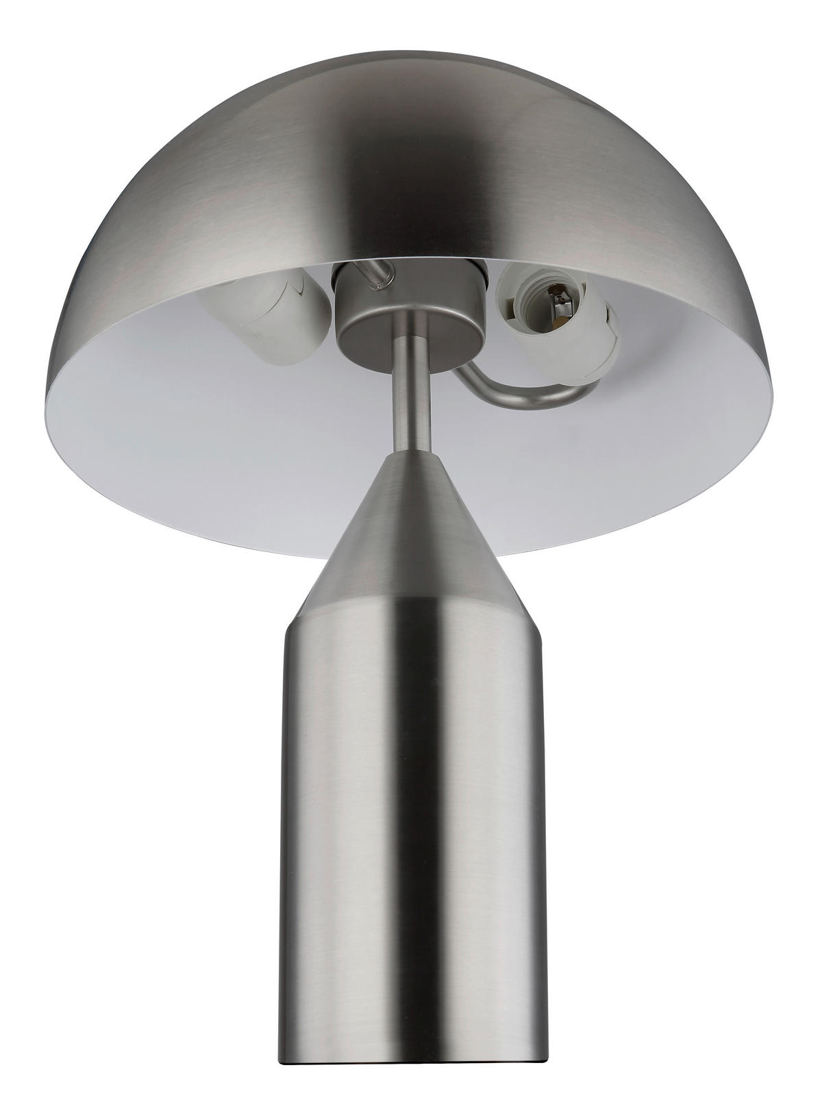 TISCHLEUCHTE - Weiss/Nickelfarben, Design, Metall (28/39cm) - Globo