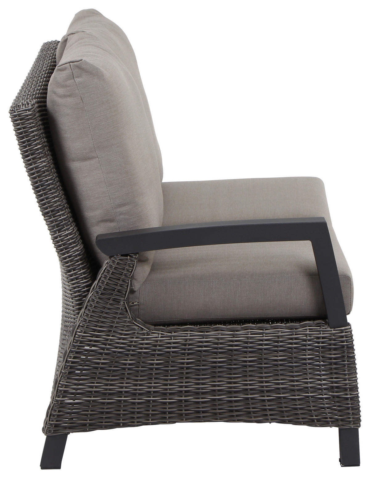LOUNGEGARNITUR 4-teilig   219/88/219 cm  - Grau, Basics, Keramik/Kunststoff (219/88/219cm) - Siena Garden