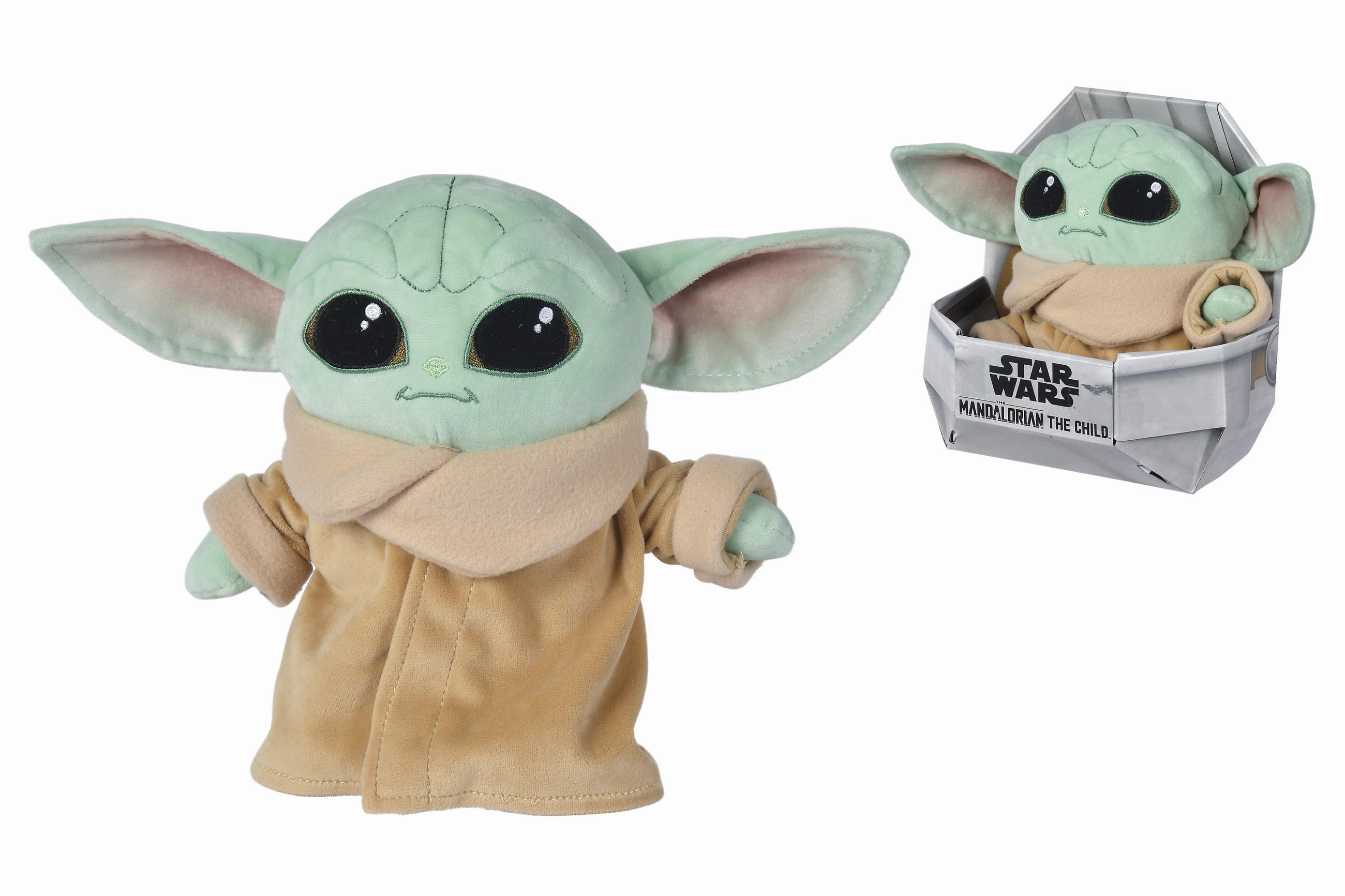 PLÜSCHTIER Mandalorian Grogu The Child  - Türkis/Braun, Basics, Textil (18,50/21,50/22cm) - Disney