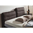 BOXSPRINGBETT 200/200 cm  in Braun  - Schwarz/Braun, Design, Textil/Metall (200/200cm) - Johann Jakob