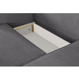 ECKSOFA  in Feincord Dunkelgrau  - Dunkelgrau/Schwarz, KONVENTIONELL, Kunststoff/Textil (242/151cm) - Carryhome