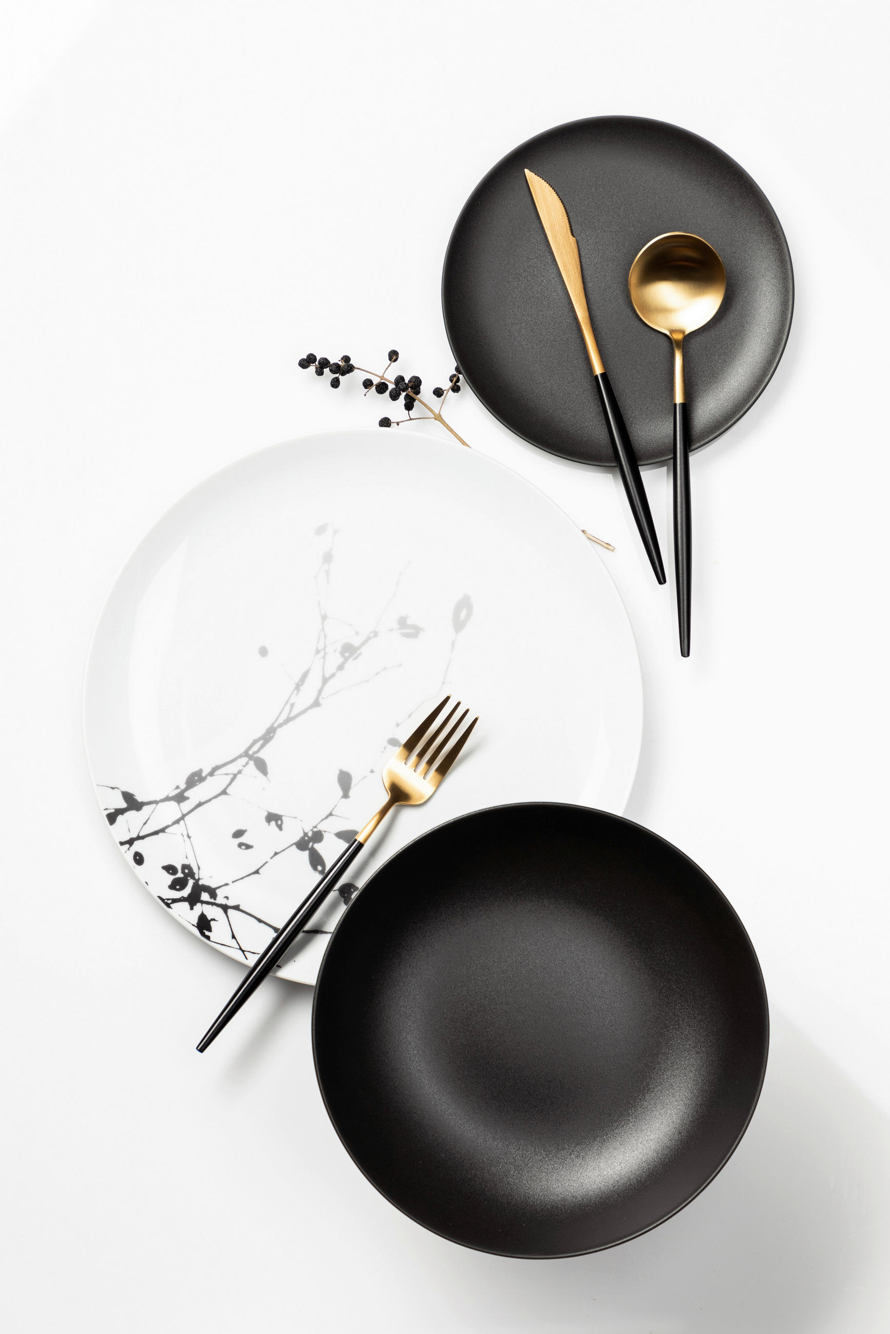 Thumbnail - Seltmann Weiden Frühstücksteller Liberty Dark Rose Hip, Schwarz, Keramik, Sträucher, rund, Essen & Trinken, Geschirr, Te...