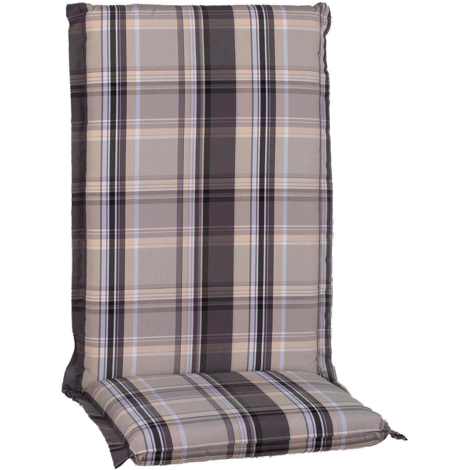 SESSELAUFLAGE Karo  - Beige, Basics, Textil (120/52/8cm) - Gardenson
