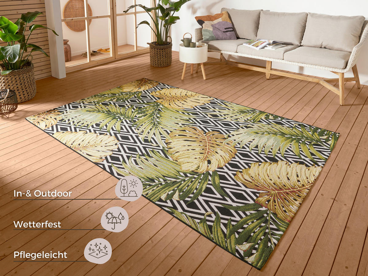 OUTDOORTEPPICH 160/235/235 cm Flair Multicolor  - Multicolor, Design, Kunststoff/Textil (160/235/235cm) - Hanse Home