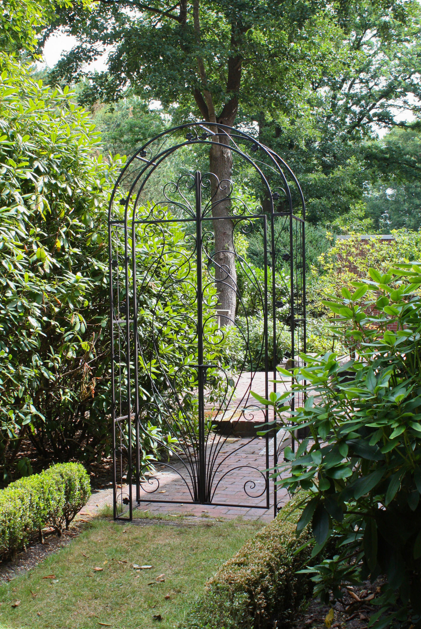 ROSENBOGEN - Schwarz, Basics, Metall (108/229/40cm) - Gardenson