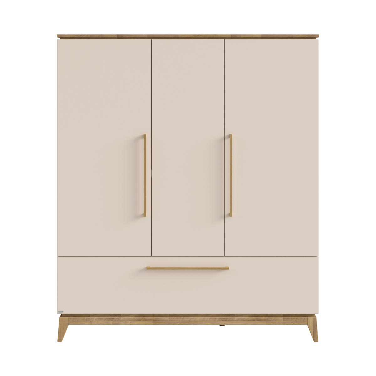 BABYKLEIDERSCHRANK Stiene  - Eichefarben/Beige, Basics, Holzwerkstoff (170,70/200/57,20cm) - Paidi