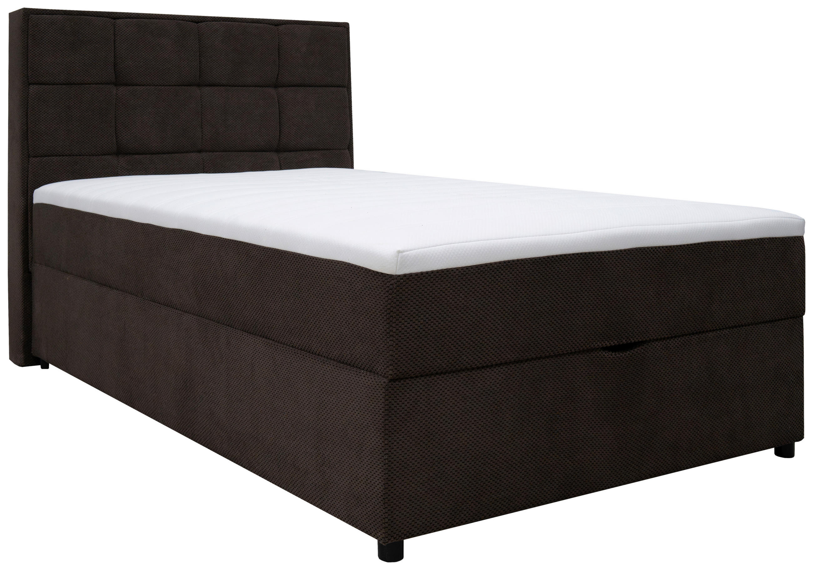 BOXBETT 120/200 cm,  in Braun, Bettkasten,  - Braun, MODERN, Holz/Holzwerkstoff (120/200cm) - MID.YOU