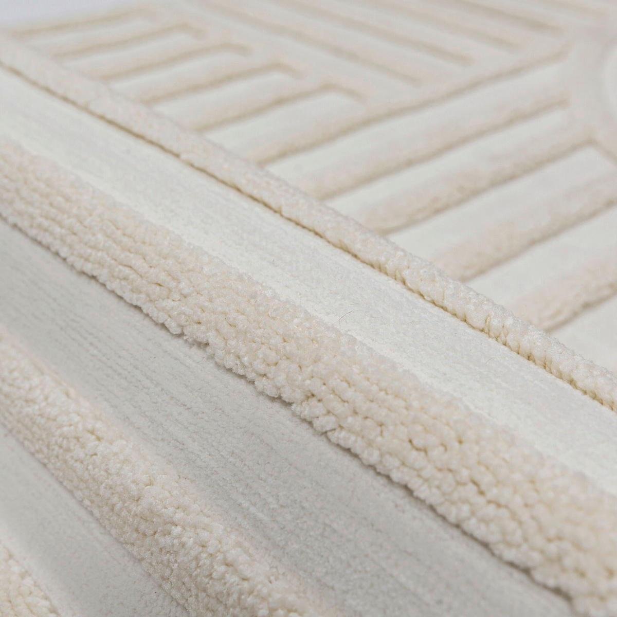 HOCHFLORTEPPICH 133/190 cm Elara Elfenbein rechteckig  - Elfenbein, Basics, Kunststoff/Textil (133/190cm) - Flair Rugs