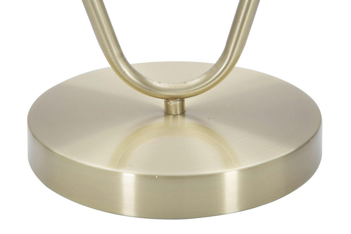 TISCHLEUCHTE 25/18/50 cm  - Goldfarben/Weiß, Trend, Glas/Metall (25/18/50cm) - Mauro Ferretti