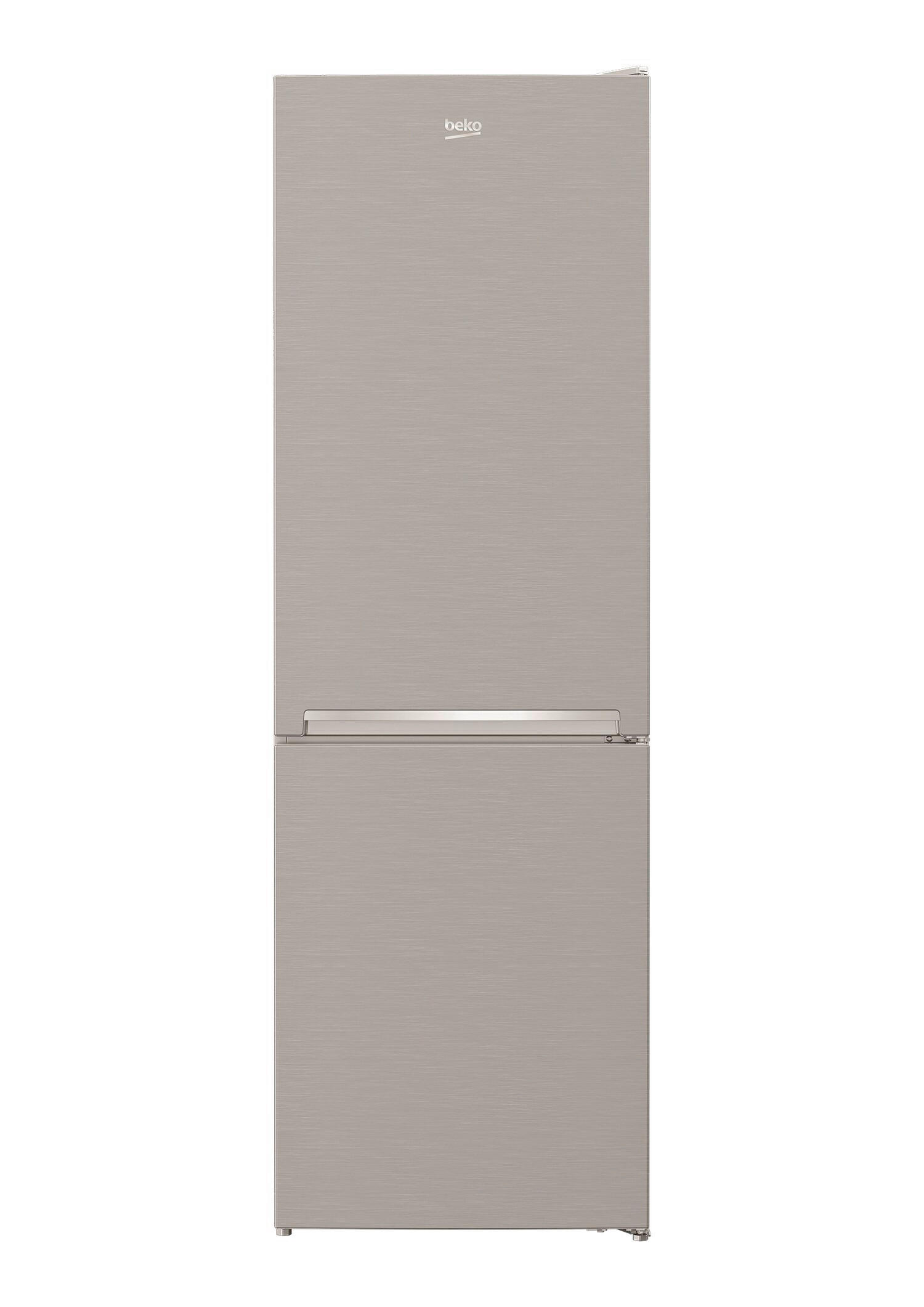 KÜHL-GEFRIER-KOMBINATION RCSA366K40XBN  - Edelstahlfarben, Basics, Kunststoff/Metall (59,5/185,2/67cm) - Beko