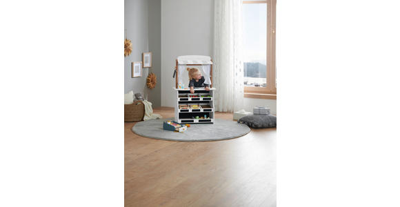 KAUFLADEN - Hellgrau/Schwarz, Basics, Holz/Textil (60/29/99cm) - My Baby Lou