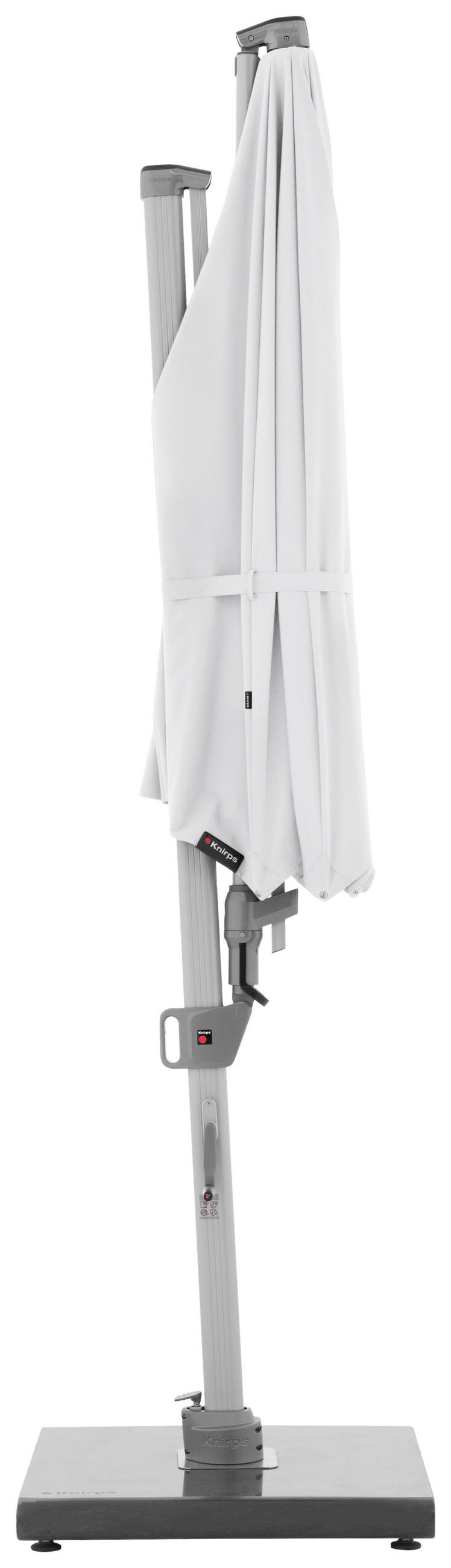 AMPELSCHIRM 340 cm Weiß  - Silberfarben/Weiß, Basics, Textil/Metall (340/340cm) - KNIRPS