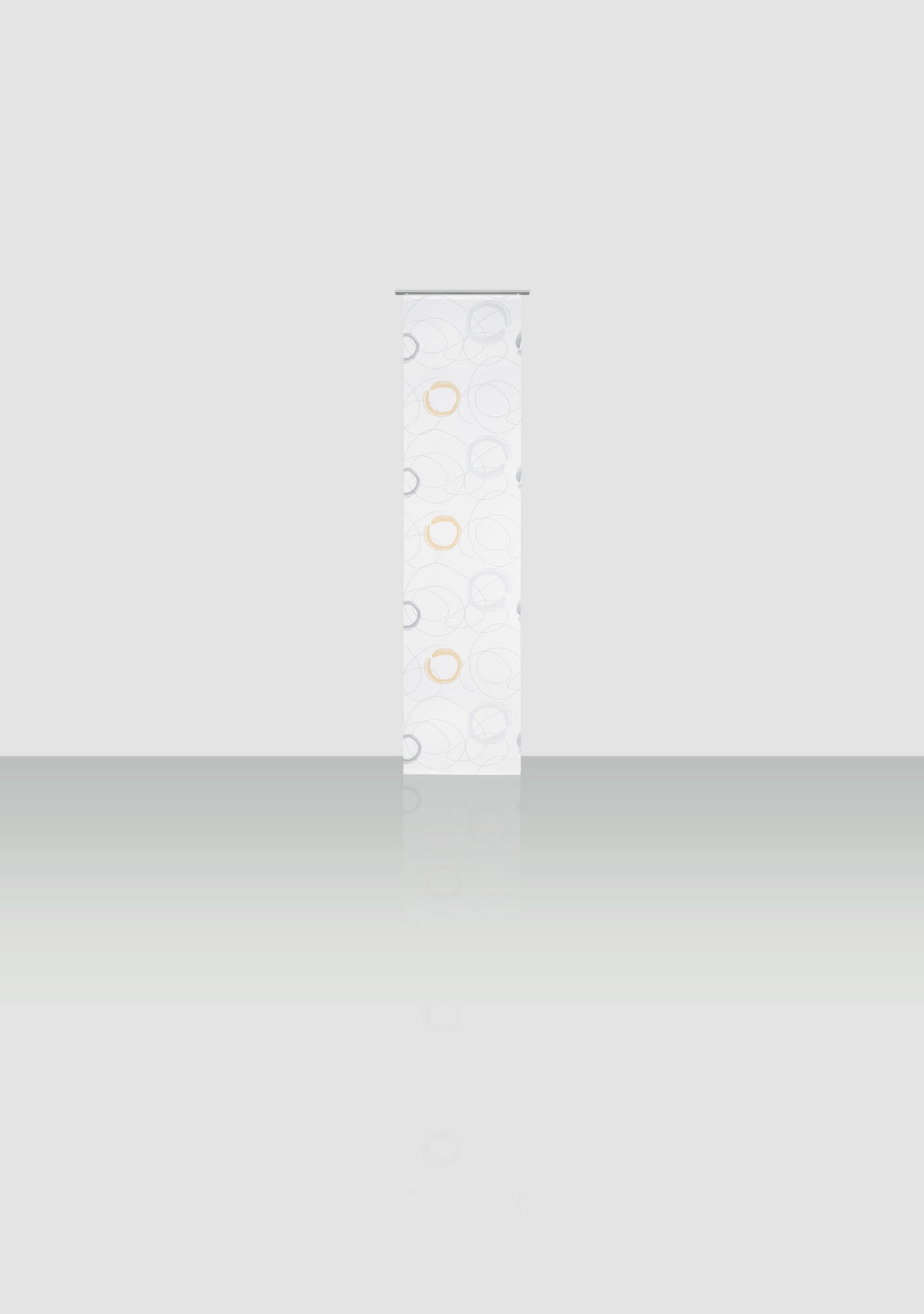 PANELOVÝ ZÁVES,  - žltá/sivá, Design, textil (60/255cm) - Novel