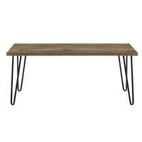 COUCHTISCH Owen 105/49/45 cm rechteckig Walnussfarben  - Walnussfarben/Schwarz, Design, Holzwerkstoff/Metall (105/49/45cm) - MID.YOU