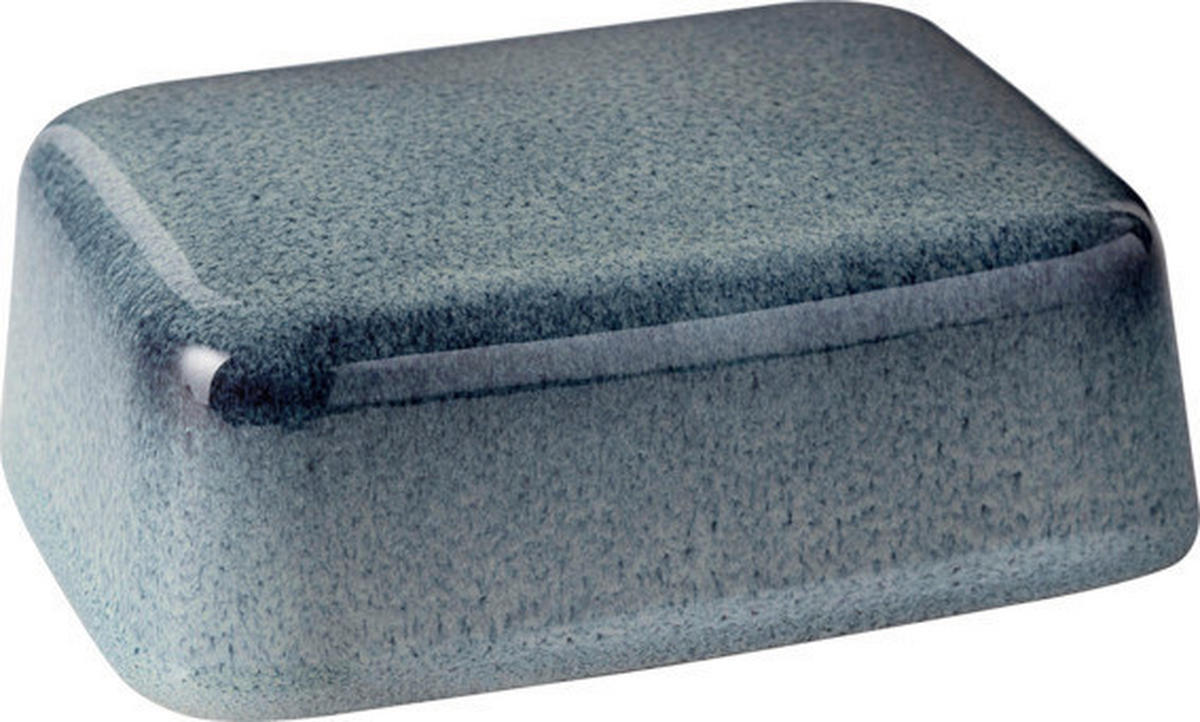 BUTTERDOSE Keramik Lave Gris  - Blau/Grau, LIFESTYLE, Keramik (15/12/6,5cm) - like.Villeroy & Boch