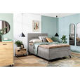 BOXSPRINGBETT 140/200 cm  in Grau  - Schwarz/Grau, Design, Textil/Metall (140/200cm) - Esposa