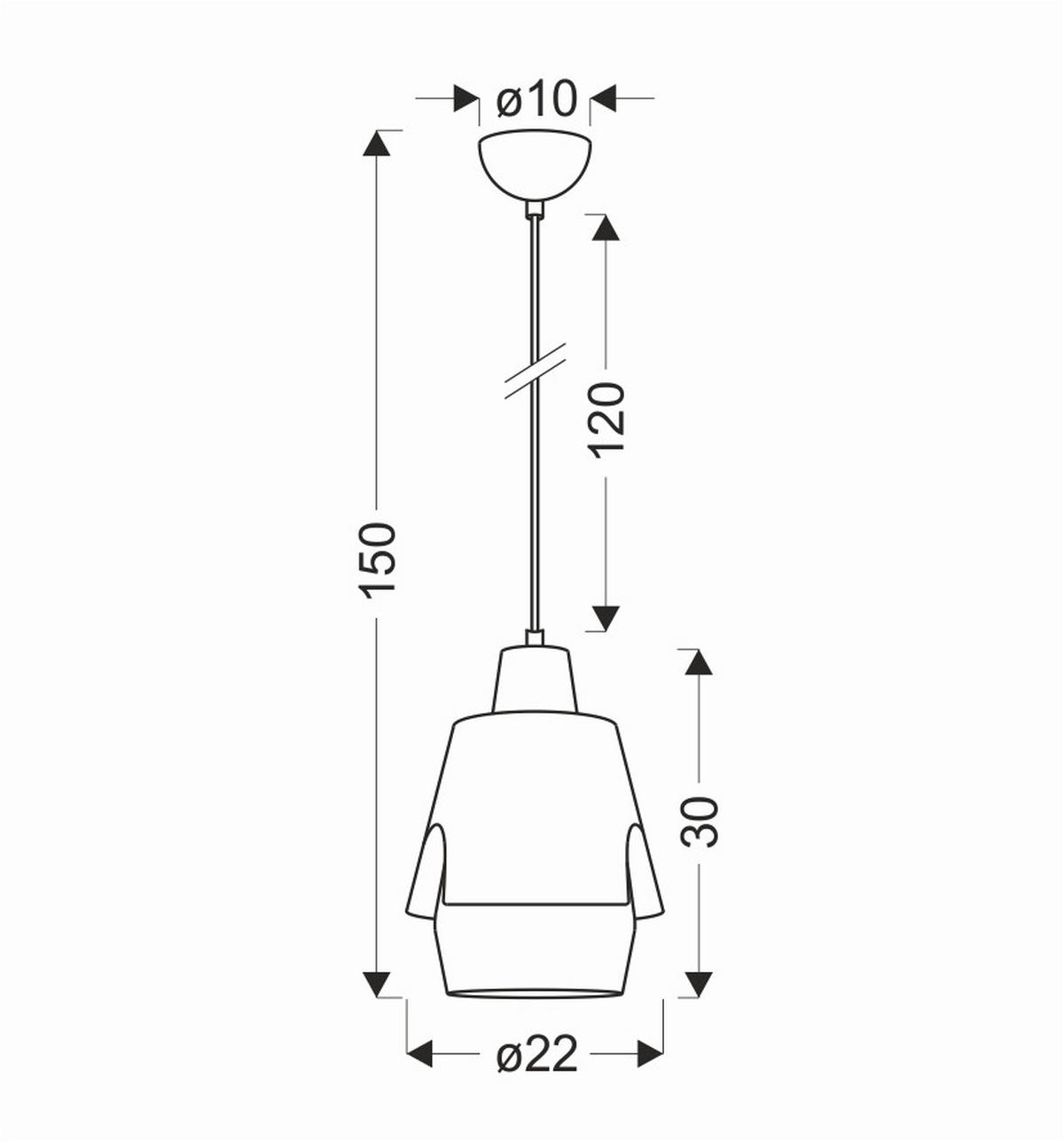 PENDELLAMPA Falun 22/22/150 cm  - grå/gul, Design, metall (22/22/150cm)