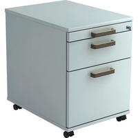 ROLLCONTAINER Grau  - Schwarz/Alufarben, KONVENTIONELL, Holzwerkstoff/Kunststoff (42,8/59/58cm) - Venda