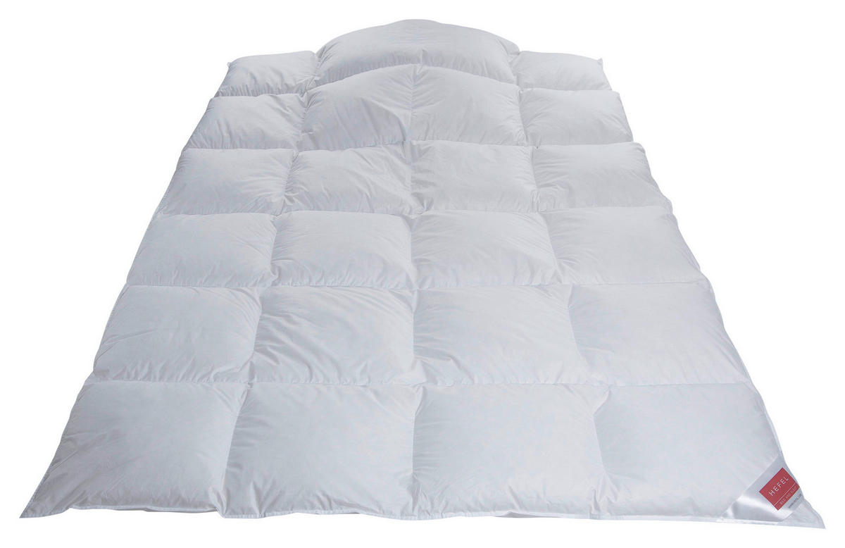 PÉŘOVÁ PŘIKRÝVKA, 140/200 cm, peří, prachové peří - bílá, Basics, textil (140/200cm) - Hefel Textil